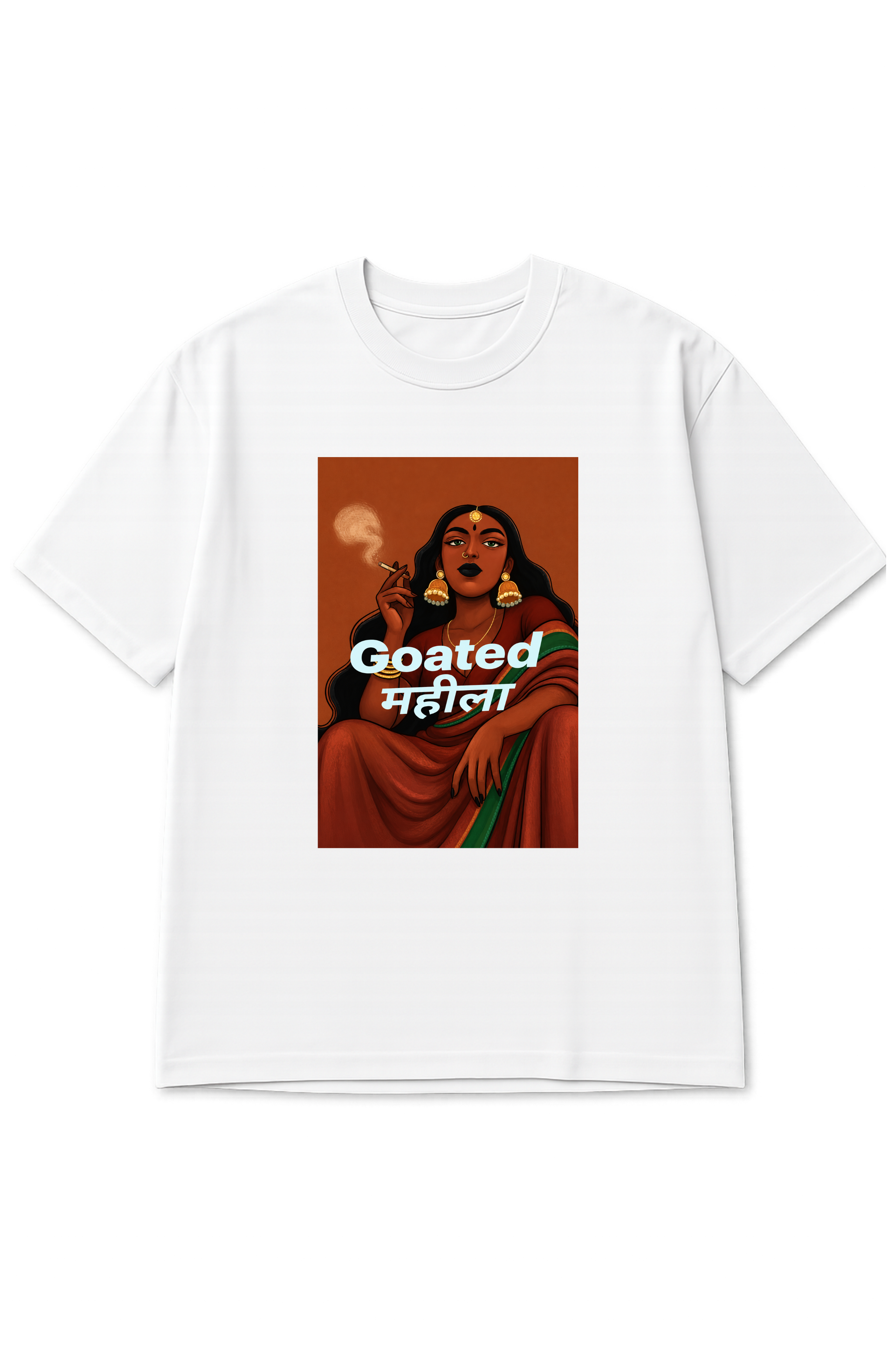 Goated महीला, Printed Oversized Women’s T-Shirt