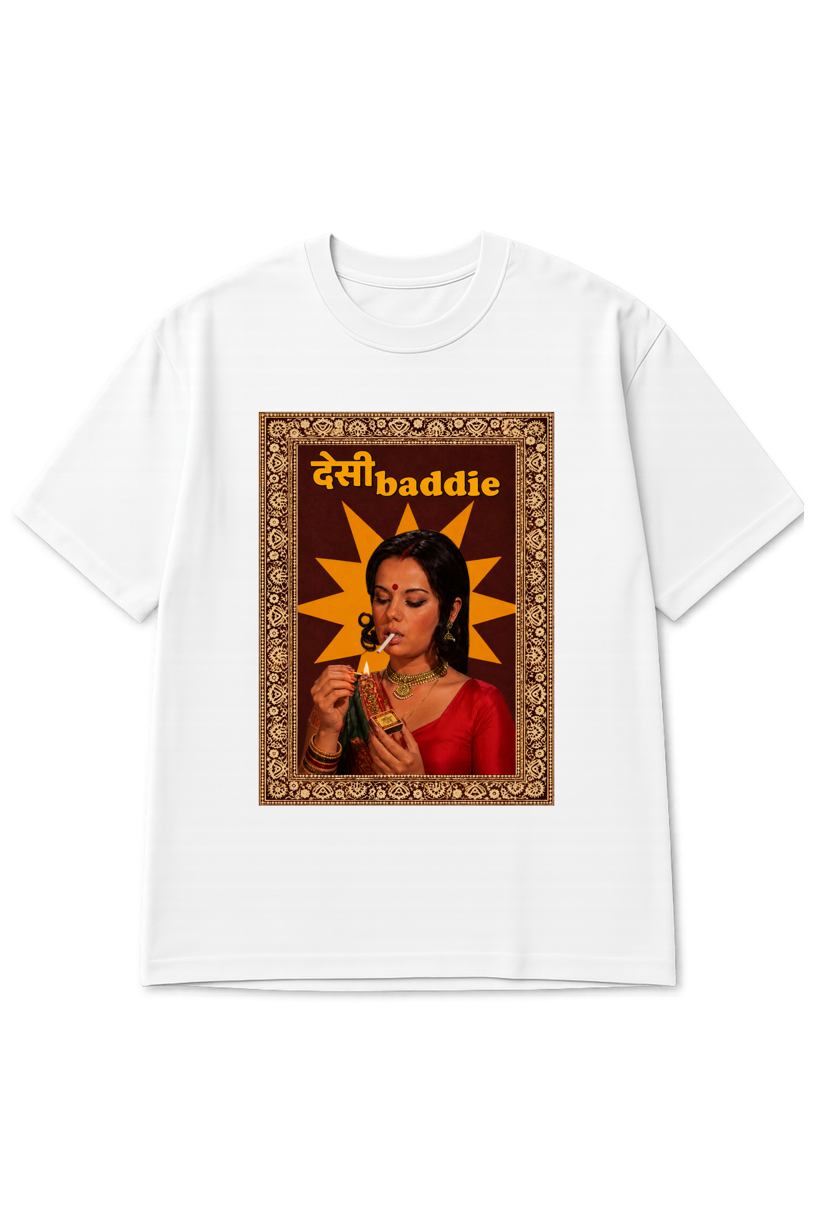 देसी Baddie, Printed Oversized Women’s T-Shirt