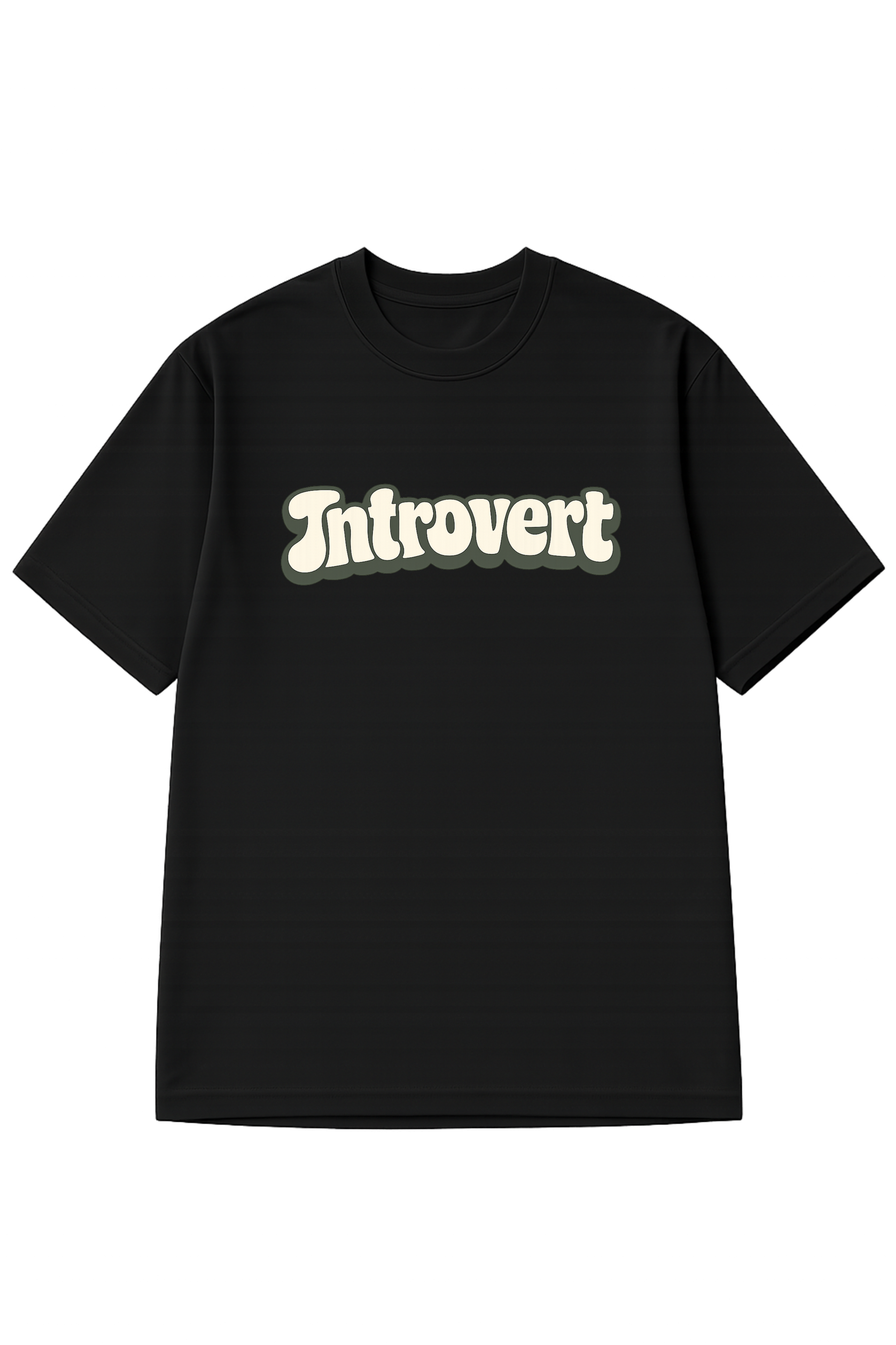 Introvert, Printed Oversized Women’s T-Shirt