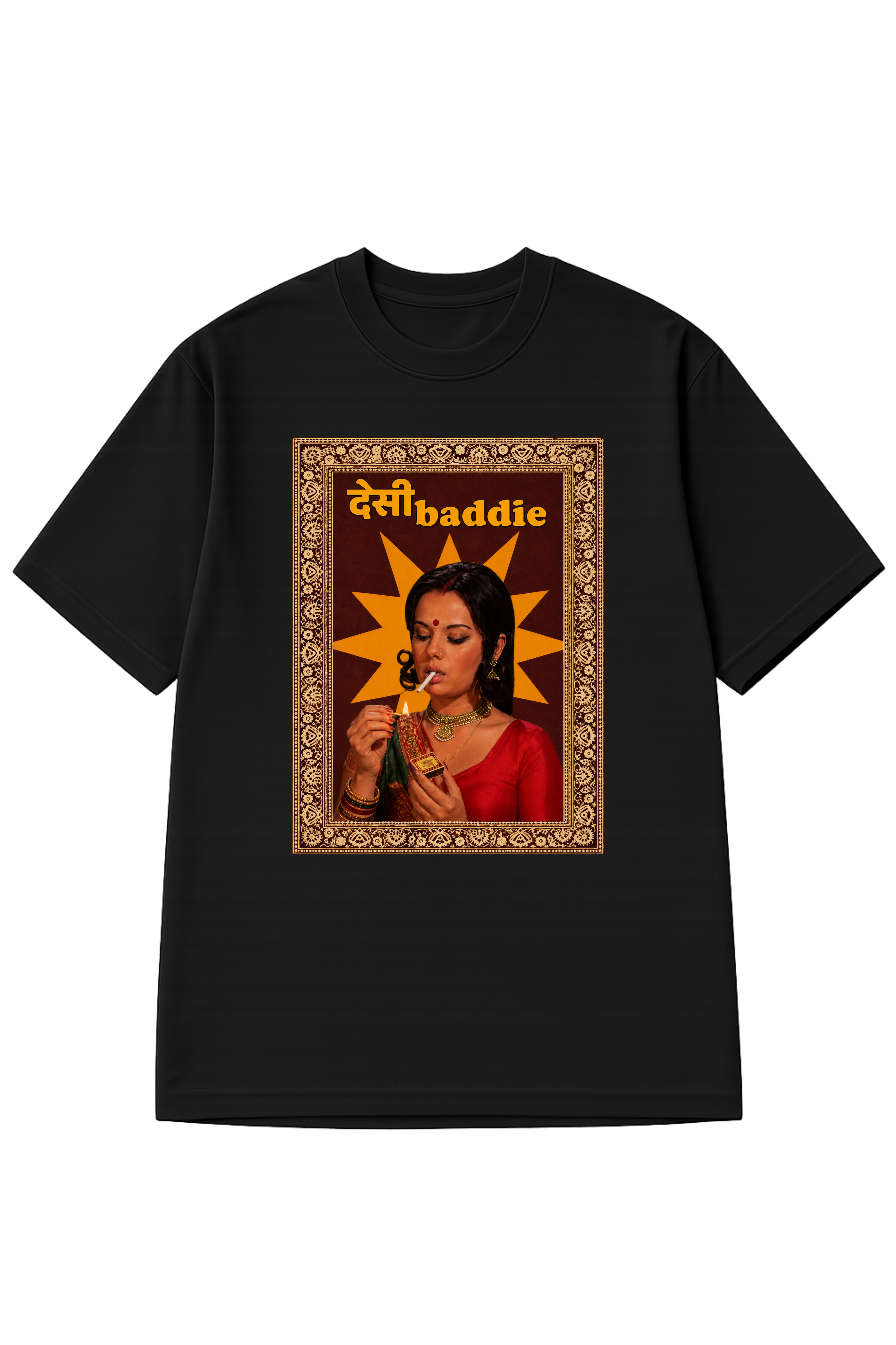 देसी Baddie, Printed Oversized Women’s T-Shirt
