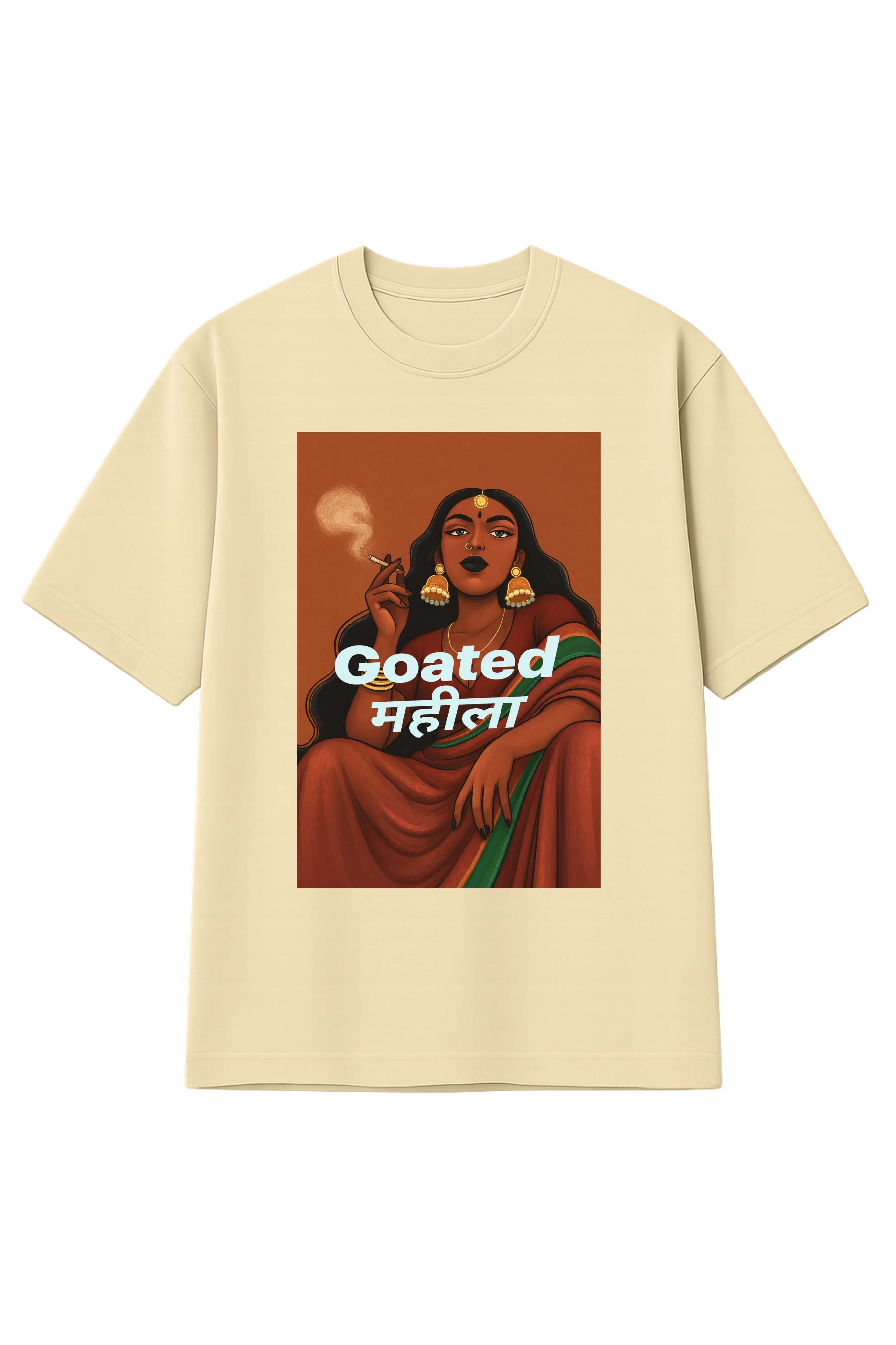 Goated महीला, Printed Oversized Women’s T-Shirt