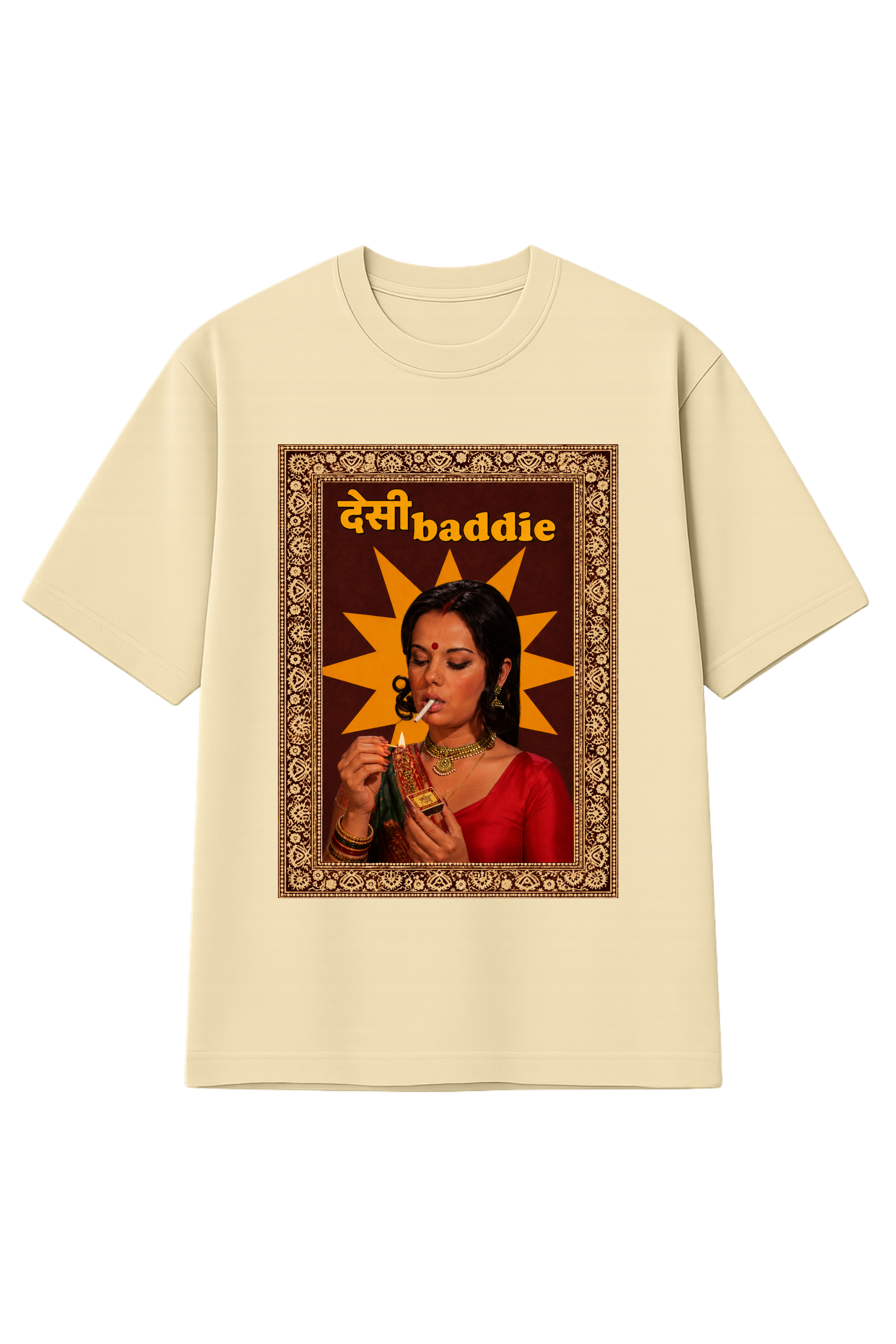 देसी Baddie, Printed Oversized Women’s T-Shirt