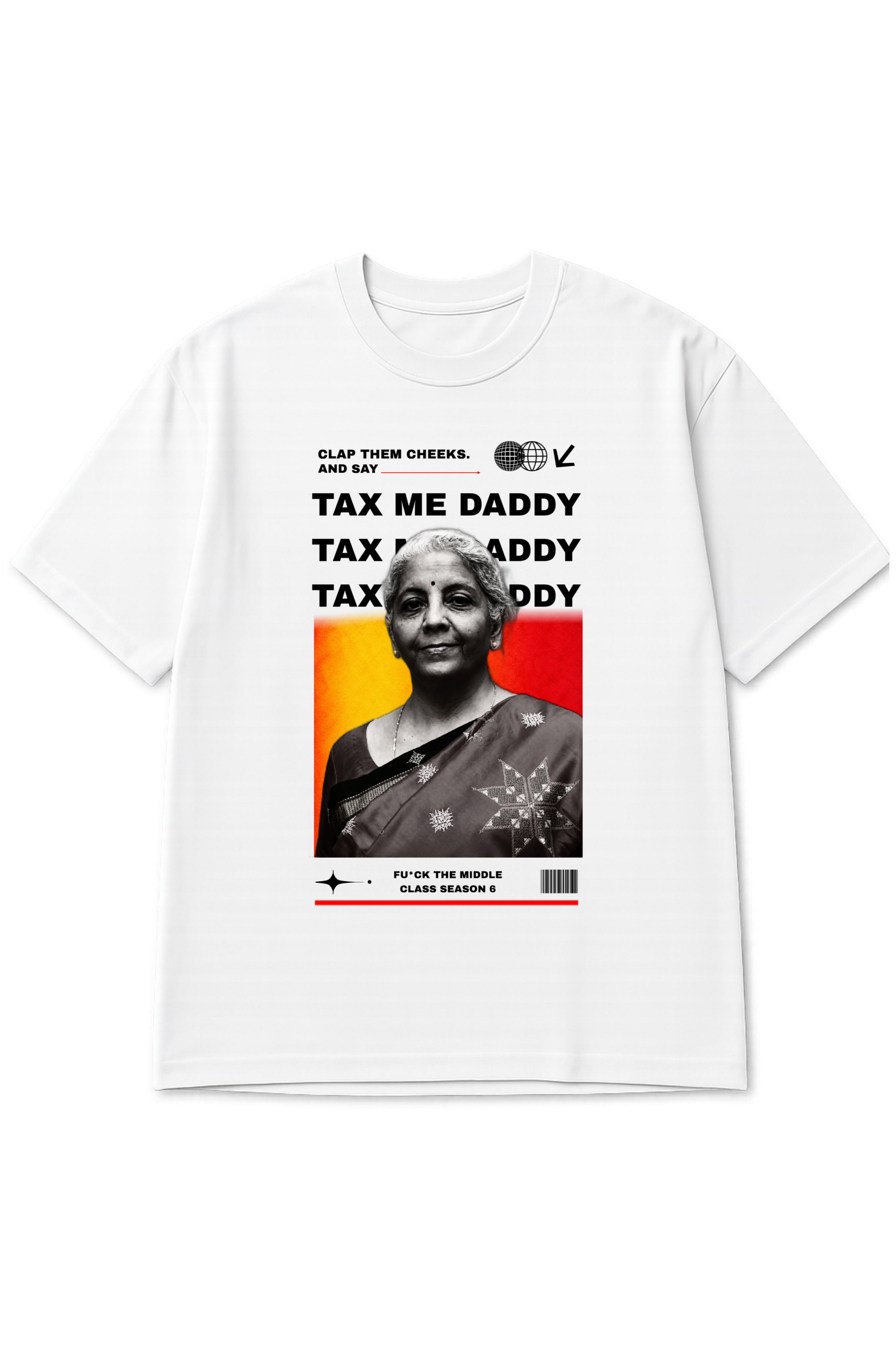 Tax Me Daddy, Printed Oversized Standard T-Shirt