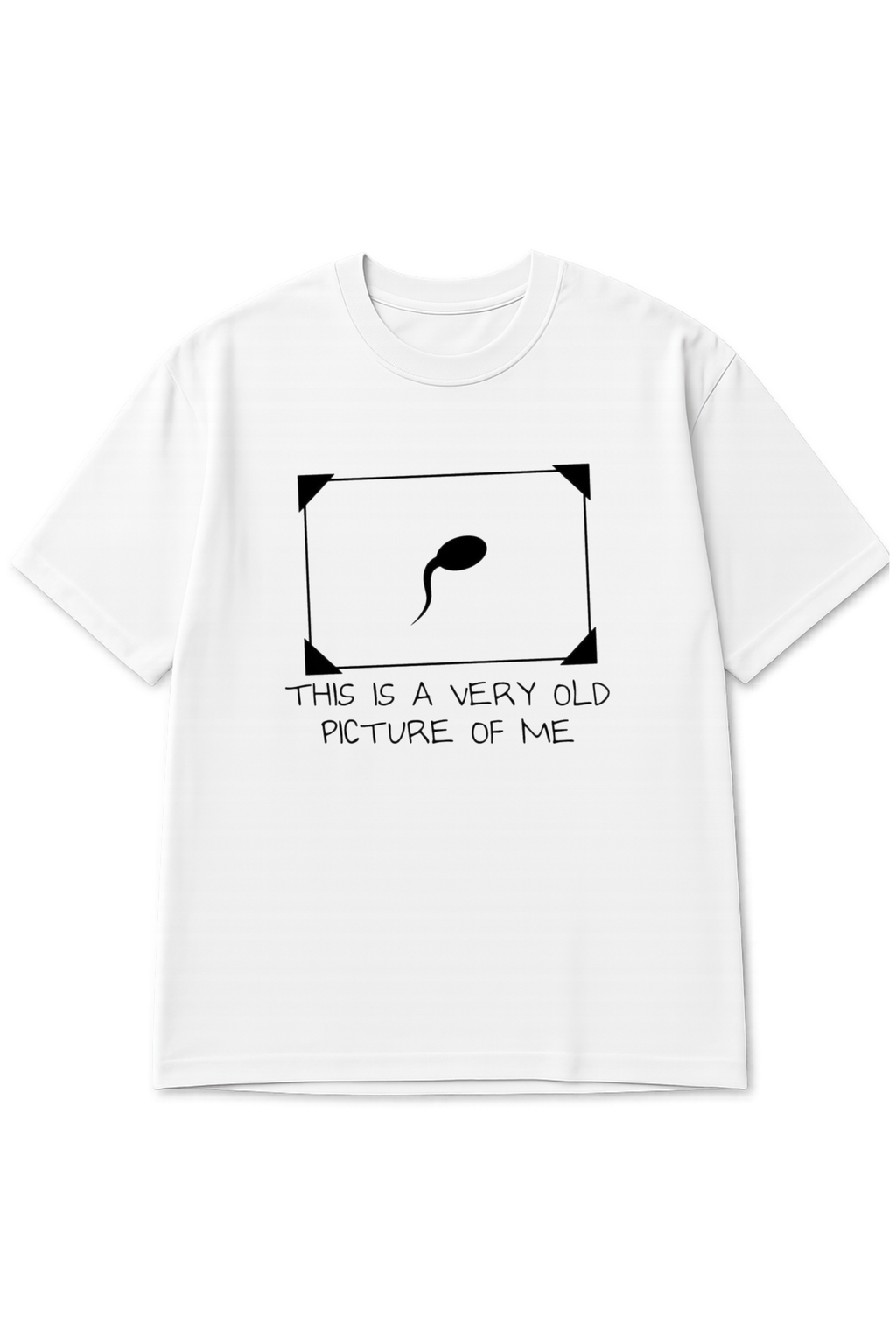 Old Picture, Printed Oversized Standard T-Shirt