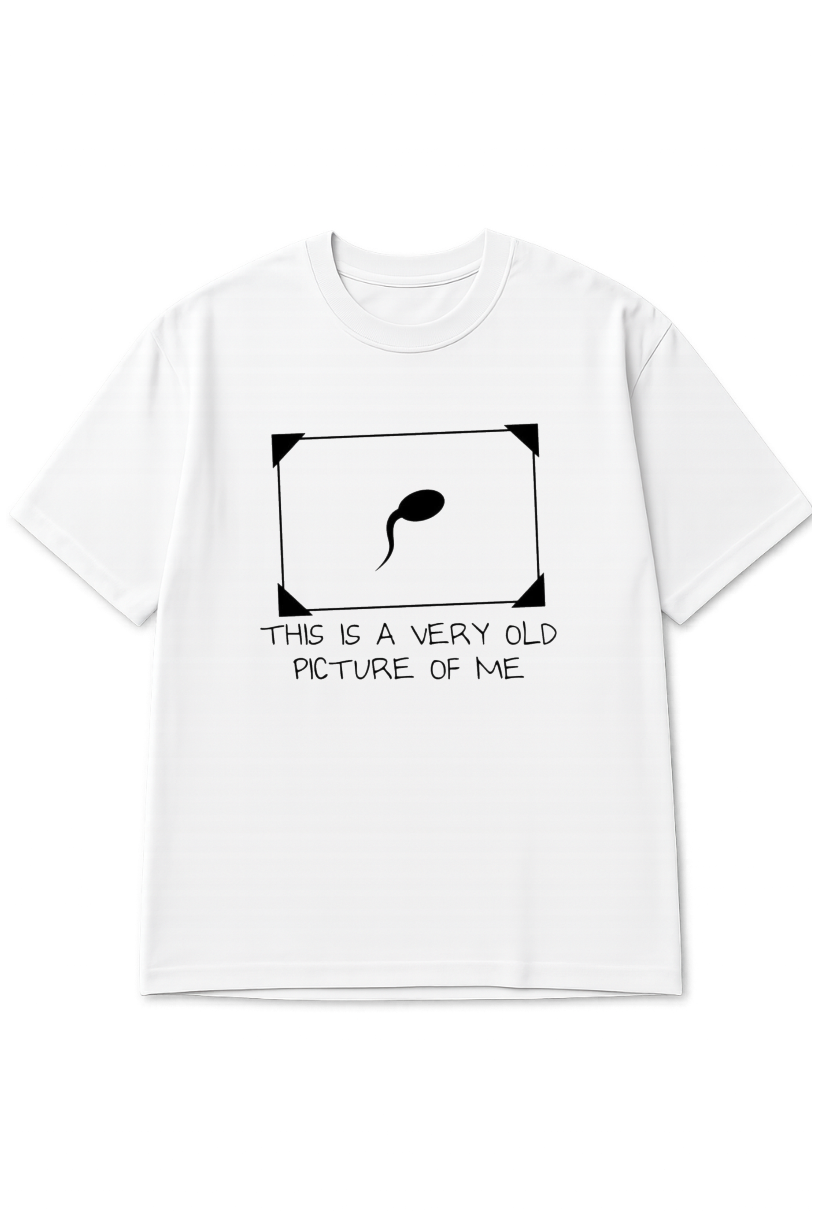 Old Picture, Printed Oversized Standard T-Shirt